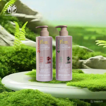 Cặp Gội Xả Prosee Sakura Tím PS4/PC4  Hương Cũ 700ml– Cho Tóc Dầu, Giảm Bết Dính & Chống Rụng