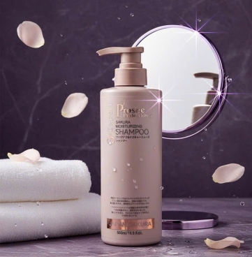 Dầu gội Prosee PS2 Sakura Moisturizing 500ml – Dành cho tóc dầu, ngăn rụng & dưỡng ẩm
